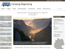 Tablet Screenshot of camping-wagenburg.de